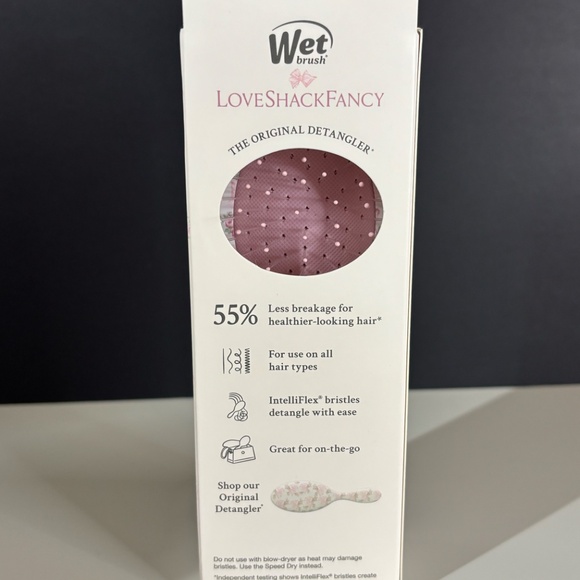 LoveShackFancy x Goody x Wet Brush Mini Detangler Rosa Beaux BNWT - Picture 2 of 5